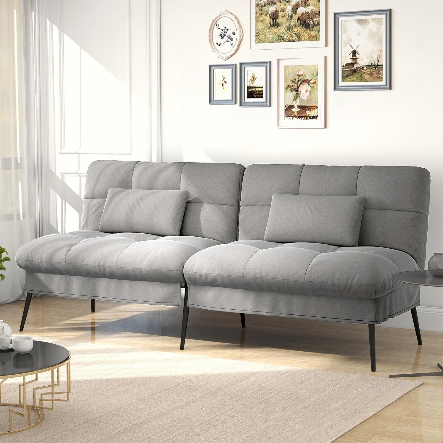 Lucklife Convertible Futon Sofa Bed